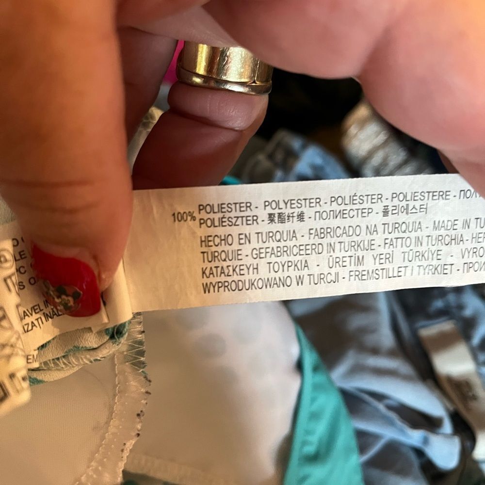 Zara Basic Aqua Dot Tailored Running Short Sz Xs … - image 4